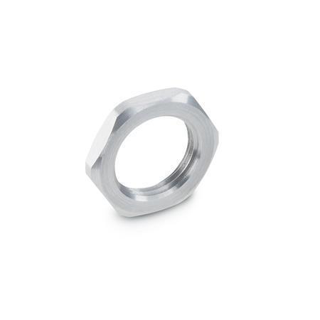 Otto Ganter Stainless Steel-flat Hexagon Nut for Indexing Plunger / Cam Action Indexing Plaunger, GN 909.5